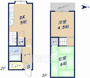 川上マンション南棟【202号室】の間取り