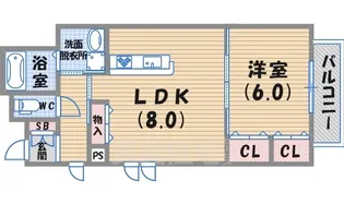 ダンデライオン門戸II【1階】の間取り