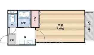 カルム4【5階】の間取り