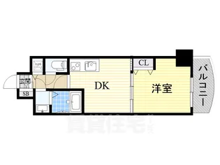 ノルデンタワー新大阪【14階】の間取り