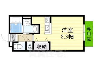 パナプレイス姫島【1階】の間取り