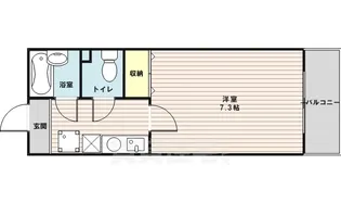 フレアコート北野【4階】の間取り