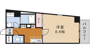 スカイコート葵【2階】の間取り