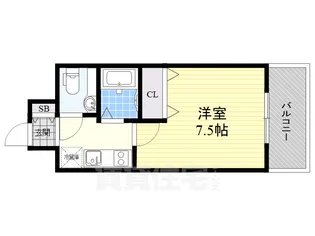 フロンティアタワー名駅南【6階】の間取り