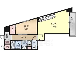 ラディアント【5階】の間取り