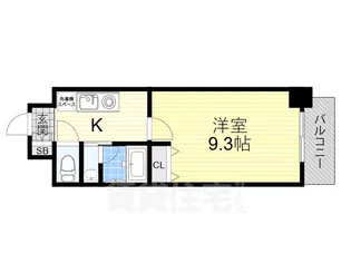 1Kの間取り画像