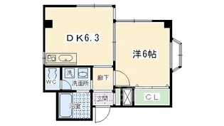 アートテラス門前(モンゼン)【4階】の間取り