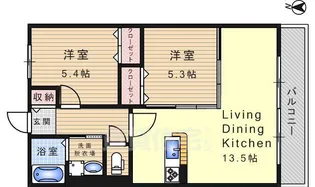ハイム リーベ【2階】の間取り