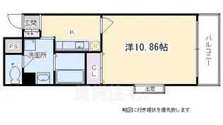 メディナ三条室町【7階】の間取り