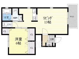 メゾン米澤【1階】の間取り