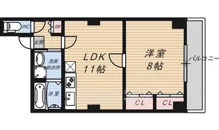 QUINT五条烏丸(クイント)【5階】の間取り