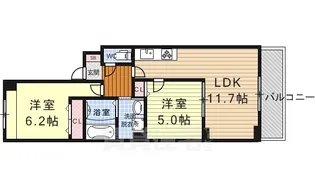 カーサ小紅屋【3階】の間取り