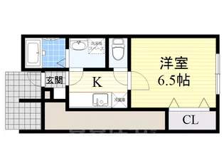 大阪府大阪市東住吉区矢田1丁目【アパート】の間取り