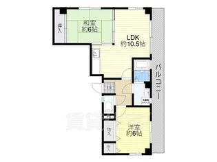 ハイツ大武【1階】の間取り