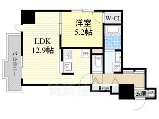 ブロッサム十三【8階】の間取り