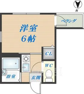 雅ハイツ2【1階】の間取り