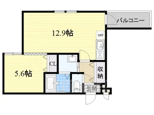 フジパレスK1番館【3階】の間取り