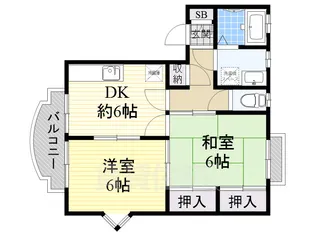 大阪府茨木市南春日丘1丁目【アパート】の間取り