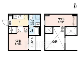 グランドリオン【1階】の間取り