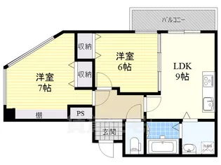 MINORI OOSIMO BLD KATAYAMA【2階】の間取り