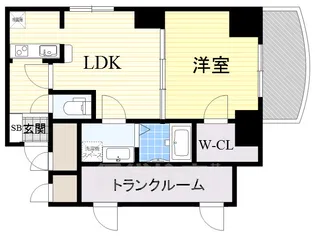 大阪府大阪市淀川区宮原1丁目【マンション】の間取り