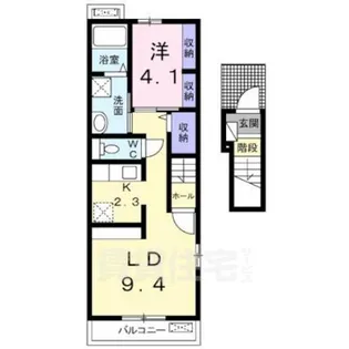 Casa内膳【2階】の間取り