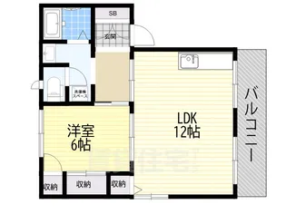 シャレオ上大市【2階】の間取り