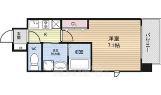 プレサンス名古屋STATIONキュオル【2階】の間取り