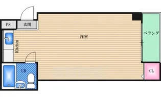 サンクス東三国【9階】の間取り