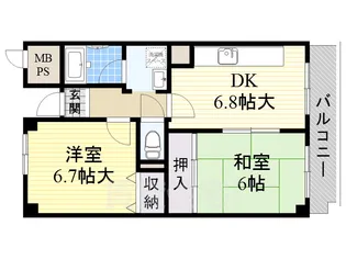 ユマン蛍苑【3階】の間取り