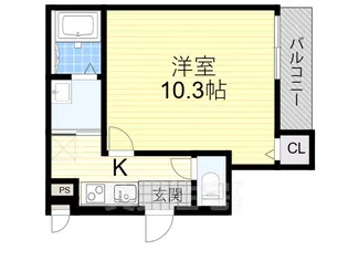 フジパレス東三国Ⅲ番館【1階】の間取り