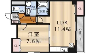 FORESTAGE西院【3階】の間取り