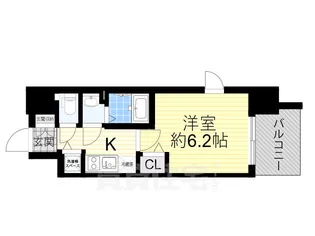 ララプレイス ザ・大阪リヴァージュ【8階】の間取り