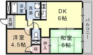エスポワール野間III【2階】の間取り