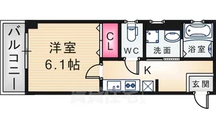 sun seed尼崎駅前【2階】の間取り