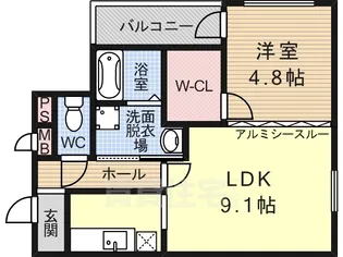 チェリーブロッサム1番館【1階】の間取り