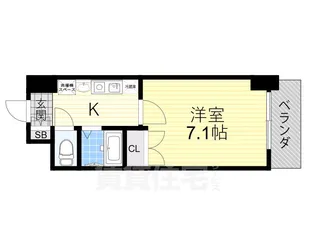 コンセール裕恵【6階】の間取り