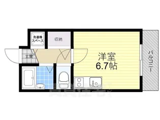 エルコート豊中【2階】の間取り