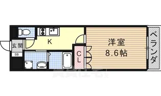 ドエル山王【1階】の間取り