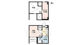 ル・フォティユ2【1階】の間取り