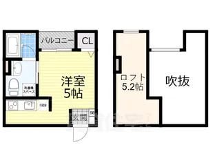 大阪府堺市堺区大浜北町3丁【アパート】の間取り