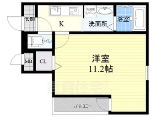 フジパレス長洲西通【1階】の間取り