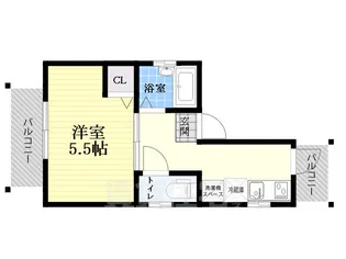 ウェルス尼崎【1階】の間取り