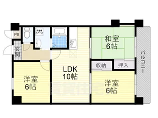 アビタシオン西緑丘【4階】の間取り