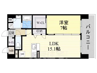 クレスティークAYA【13階】の間取り