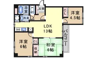 山本不動産第六ビル【7階】の間取り