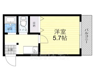 プチハウス仁川【1階】の間取り