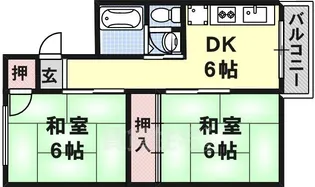池永ハイツ【3階】の間取り
