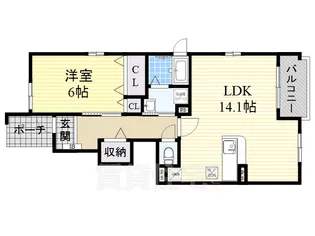 大阪府和泉市池田下町【アパート】の間取り