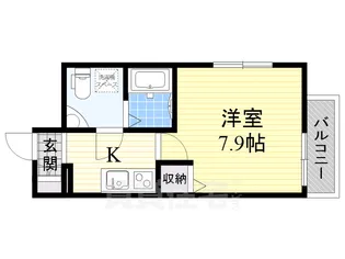 セレニテ高槻【4階】の間取り